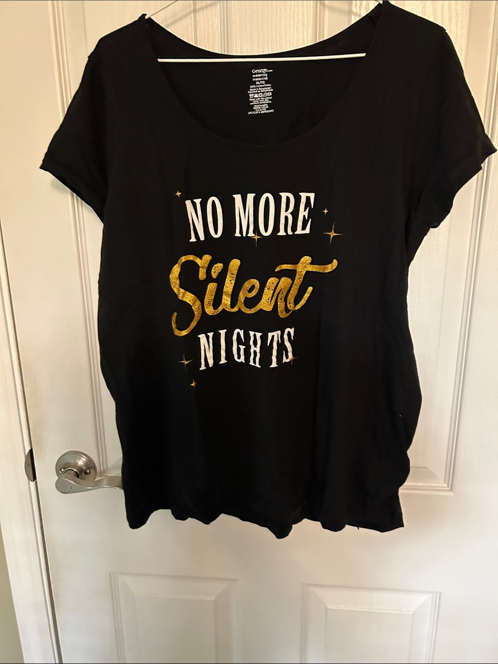 George Maternity Black Short Sleeve Graphic Tee